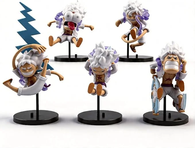 Figura Luffy Gear 5 – set de 5 figuras